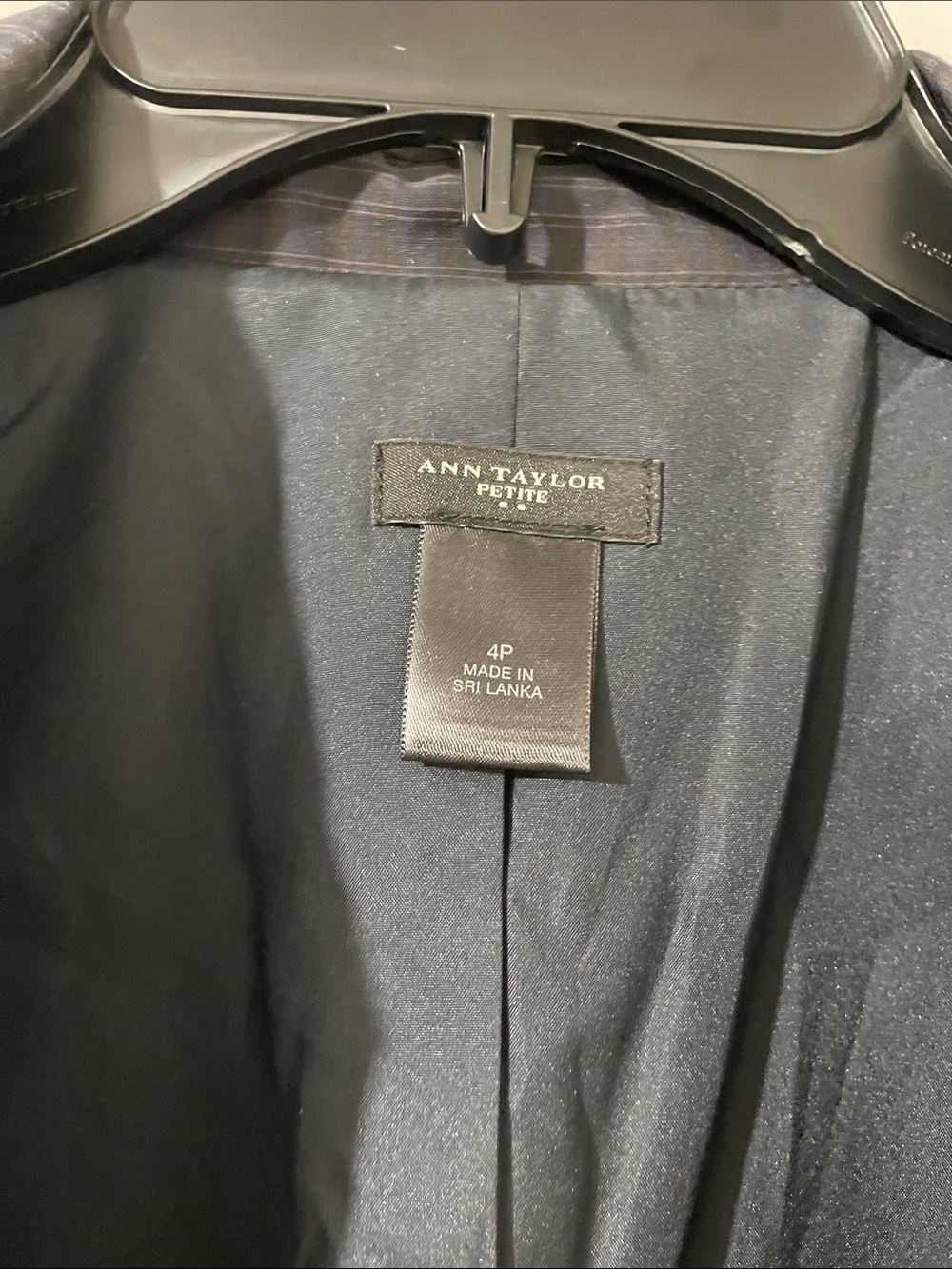 Ann Taylor Women's Navy Pinstripe Blazer - Picture 2 of 9